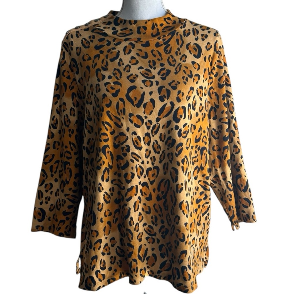 Estate Brown and Black Long Sleeve Top